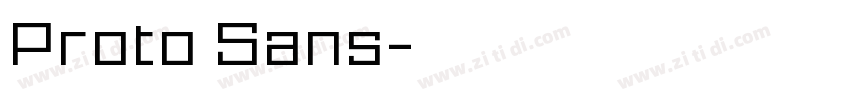 Proto Sans字体转换